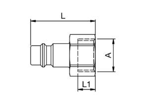 Wtyczka typ 26 1/4'' gwint wewnętrzny 26SFIW13MXX